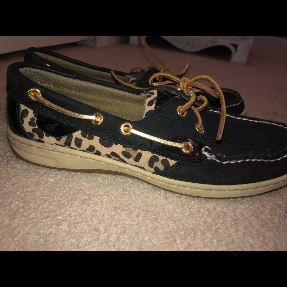 Sperry Boat Shoes Leopard